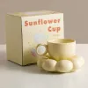 Set da 200 ml di tazza in ceramica carina nuvola di caffè decorativo tazza di caffè set creativo scatola regalo in ceramica da regalo moderno soggiorno decorazione per la casa