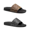 Vrouw dhgate designer schoen luxe flop flip coa ch slippers man bloei rubber schuif loafers zomer sandale dubbele tazz slipper platte bloem sandaal binnen schoenen