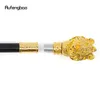 Golden Luxury Lion Hand Fashion Stick Fashion a piedi per festa decorativa canna da passeggio elegante Crosier Knob Walking Stick 95cm 240416