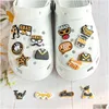 Charms Graduation Clog Shoe Jibtz Game Flower List do slajdów Clog Sandały Party Favors Prezenty Upuszczenie Biżuterii Dostaw Kompone OTLW9