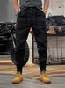 Men's Pants 2023 Summer Army Pocket Mens Cargo Pants Elastic Waist Y2K Tactical Military Pants Mens Outdoor Hip Hop Mountain Trouser J240429