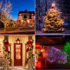 Décorations extérieures Solar String Fairy Light 100m 1000 LED étanche Garland Garland Grand panneau solaire Lampe de charge rapide pour décor de jardin de Noël