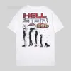 T-shirt maschile Hell Star Thirt Mens Designer Shirts Summer Leisure Fashion Hip Hop Street Brand Abbigliamento con lettere S-5xl