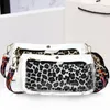 Schoudertassen 2 stks dames luipaard print helder tas casual koppeling ronde portemonnee composiet set pvc handtassen vrouw