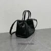 High end Designer bags for women Celli New CABAS Grained Cow Leather Drawstring Tote Black Shoulder Bag original 1:1 with real logo and box