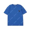 アイランドニューメンズTシャツファッションカップルスタイルルーズティーストーンクラシックスタイルバッジ刺繍ラウンドロゴショートスリーブルーズコットンカジュアルトップTシャツサイズM-XXL 2906