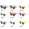 Óculos de sol HGQ8 Kids Heart Sunglasses Sunglasses Vintage Coração de Coração Glasses Sun Glasses Cute Pink Boys Garotas ao ar livre Eyewear de desenho animado por 3-9 anos D240429