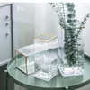 Vasen Vase Dekoration Wohnzimmer Blume Arrangement Glasflasche Nordisch transparent einfache leichte Luxuswasser