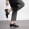 Casual Shoes Japanned Leather Lace Up Brogue Woman British Square Toe Flats Retro Female Flat Derby Single Creepers