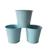 D9XH8CM Mini metal pots Tin Succulents Planter Gift Buckets Light Blue iron easter eggs pots Party Favor Holder9729619