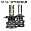 Phares de voiture 1pair 80w 14000lm Haedlight H4 H7 H1 LED H8 H9 H11 4300K 5000K 6500K 8000K 25000K FOG LUMIÈRE 16000LM 12V BB Drop délivre OT5ax