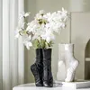 Vasen Capiron White Black Decorative Ballerina Tanzschuh Vase für Balletttänzer Zimmer Dekor Keramik Nordic Modern Home Dekoration