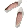 Scarpe casual Donne Flats Elegante Stile puntato con la signora Flat Tanne Slip su mocassini più piccole dimensioni #31-48 grigio