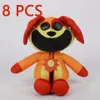 Bambole peluche 8pcs Critters sorridenti giocattoli peluche cartone animato bambole per gatto peluche bambole per giocattoli per giocattoli per ragazzi regali di compleanno per bambini t240428