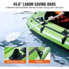 Aufblasbares Boot 5 -Personen Fischerei Starkes PVC Tragbares Floß Kajak 456 Aluminium Ruderstabhalter 240425