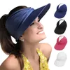 Caps chapeaux Flexible Adult Hat adapté aux femmes Résistantes de visions à bord large résistant aux UV Facile à transporter Chatrique de voyage à la mode Place Summer Sun Protection Hatl240429