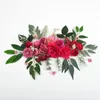 Fleurs décoratives Rose Red Loose Flower Combo Set / 37pcs faux pour bricolage Bouquets Arrangement floral Couronne de fêtard décor de fête de mariage