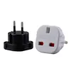 Universal UK tot EU Black White European Charger Power Socket Plug Power Adapter Travel Converter