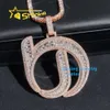 Hip Hop Silver D Colore Despasso VVS Moissanite Iced Out Diamond Fine Life Letter Diamond PendantDesigner Jewelry