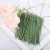 Getrocknete Blumen 20 -insges künstliche Making -Blumenstangen Grün Kurzer Stiel für Kopf DIY Head Accessoires Hochzeit Home Dekoration Zweig gefälschte Pflanzen