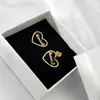 DOOYING BEBÊ ID ID EBRIVO DE CORAÇÃO Nome personalizado personalizado Earrings Stud Aço inoxidável 18K Gold exclusivo para joias para crianças 240418