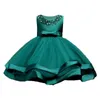 Mädchenkleider Baby Girls Spitzenblume Kleid Prinzessin elegantes Kleinkind Kinder Hochzeit Ballkleid Kostüm Kinder Partykleider Kinder Kleidung 1-10y