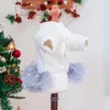 Appareils pour chiens Snowman Christmas Cat Robe Designer Pet Shirt Coat Veste avec jupe Tutu Costumes Costumes de vêtements d'hiver automne