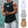 Tanque de verão Top Mens Gym Treinamento de fitness Roupas de fitness Silm Fit Silm Fit