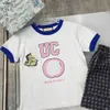 Fashion Baby Tracksuits Sommeranzüge Kinder Designer Kleidung Größe 100-150 cm Dinosaurier Stickt-Shirt und Buchstaben gedruckte Shorts 24APRIL