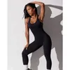 Women's Tracksuits Womens one-piece wear sports Fitness wear Sexy pants vest tights Wicks sweat running clothes sports bra Y240426