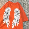 Herren T-Shirts Angel Wings Persönlichkeitsmuster T-Shirt Männer Frauen Hip Hop Qualität Kreativität O-Neck Tops H240429