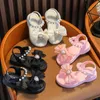 Sandalias Nuevos verano Sandalia de decoración bonita y bonita para 2-8 niñas Niñas zapatillas Desdinares sin desliz