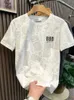 TシャツメンズTシャツスタックアニメトップロック刺繍メンズTシャツプリントレギュラーKポップ安い服と無料配達XLL2404