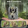 Mini Hunting Trail Camera 16MP 1080p HD Vision nocturne infrarouge Afficier Mouvement extérieur activé Scout de la faune de PO 240423