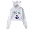 NOAH CYRUS Merch Crop Top Hoodie Harajuku Sweat-shirt cuit Streetwear Hip Hop Long Manches Pullor Tops Sudaderas Mujer