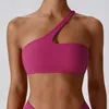 Womens One Spalla Sports Top Top Push Up Fitness Yoga Bra Sport Sport Top Women Brain Top Top Top Gym Clood 240425