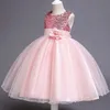 Meisjesjurken Baby Girls pailletten bloem feest tutu jurk kleding kinderen meisjes meisjes bruiloft verjaardag jurk kleding kinderkinderen kerstkostuum