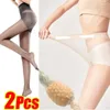 Women Socks Plus-size Silk Stocking Universal Stretch Anti-scratch Ultra-thin Legging Pantyhose Invisible Sexy Anti-Cut Pineapple Long