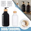 Définir le distributeur de savon 300/500 ml de la pompe à shampooing épaissie Rechargeable Puche de bouteille Lotion Pumpon Savon Pompe à main Accessoire de salle de bain