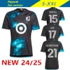 2024 25 Minnesota United FC Lod Mens Soccer Jerseys Fragapane Reynoso Boxall Pukki Trapp Hlongwane Home Football Bootball Adult Adult Short Manneve Uniforms