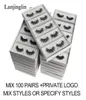 Lanjinglin entier 1020304050100 paires en vrac 3D faux muels cils naturels longs cils épais volume dubuffy volume cils3407614