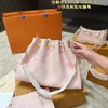 LOULS SummerBundle designer bucket bag drawstring bag handbag luxurys tote bag womens purses and handbags Fashion flower Leather Handba Mbgv