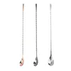 Coffee Scoops Cocktail Mixing Stirrer Spoon Bar 12 Inch Long Handle Stainless Steel For Tea Dessert Drinks Party