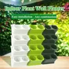 プランターポット積み重ね可能な組み合わせ壁取り付け植物屋内モジュラー垂直緑化ポッティングガーデンデコレーションQ240429