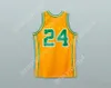 CUSTOM NAY Name Mens Youth/Kids RICK BARRY 24 OAKLAND OAKS YELLOW BASKETBALL JERSEY TOP Stitched S-6XL