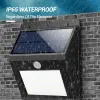 Decorations Hot Sale Solar LED Wall Light With Motion Sensor Outdoor Garden Yard Household Waterproof Wall Decoration Solar Spotlights Lamp