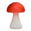 Vase Desktop Glass Mushroom Shape Planter Hydroponics Vase Vase Frosted with Home Decoration Terrarium Stand