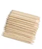 100pcspack nagelkonst orange trä stick kutiklarna remover för manikyr skönhetsverktyg6572878