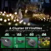 Decoraties 1/4/8/12pack buiten LED Solar Lights Waterdichte Starburst Firefly Lights Lawn Gardenlamp voor pad Landschap Decoratieve lichten