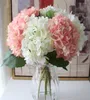 48 cm Artificial Hortensea Flower Head Fake Silk Single Real Touch Hydrangeas 8 Färger för bröllop Centerpieces Home Party Decorati4058581